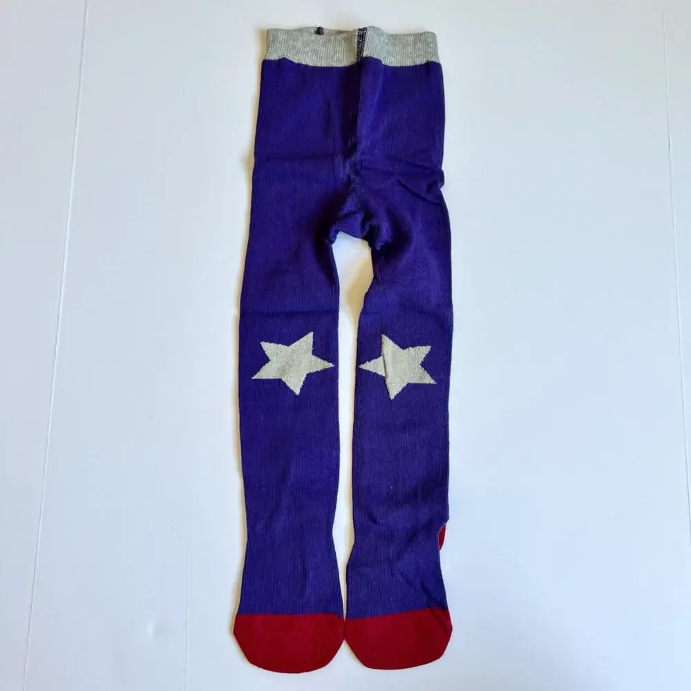 Mini Boden Purple Tights 2-3